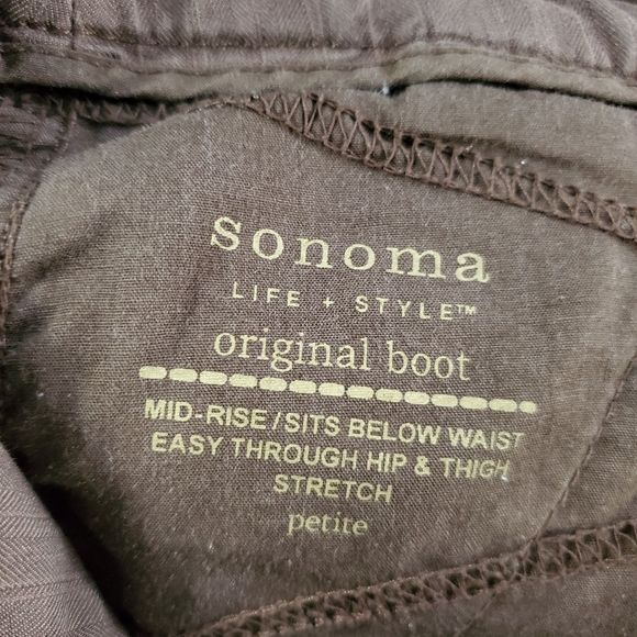 Sonoma Life + Style Original Boot Pants/Trousers Mid-Rise Size 8 Petite - Picture 7 of 8